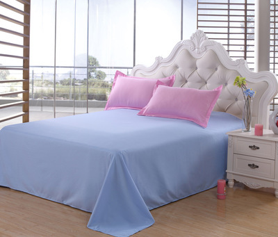 四件套-南通家紡廠家蘆薈棉純色雙拼四件套 簡約素色床上用品 專供網銷-四件套盡在.