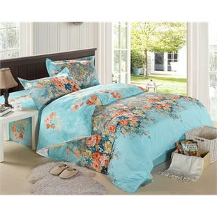 藝森家紡 全棉斜紋綠色環(huán)保印花四件套 愛(ài)麗絲怎么樣,好不好